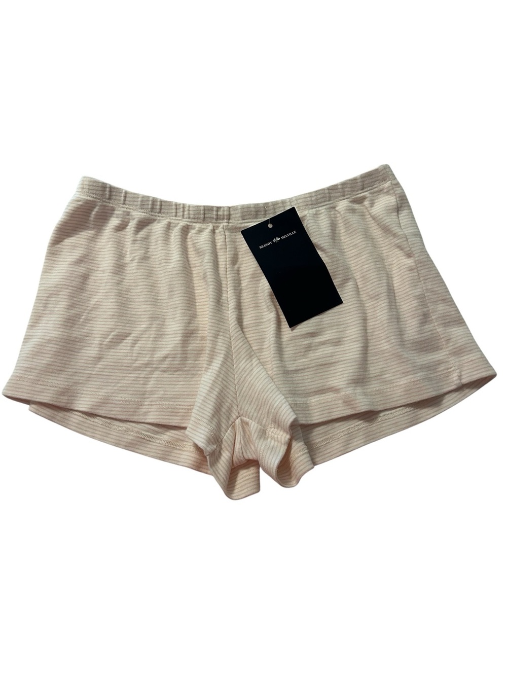 Brandy Melville & John Galt Women's Pink & White Emery Shorts One Size NWT Cute